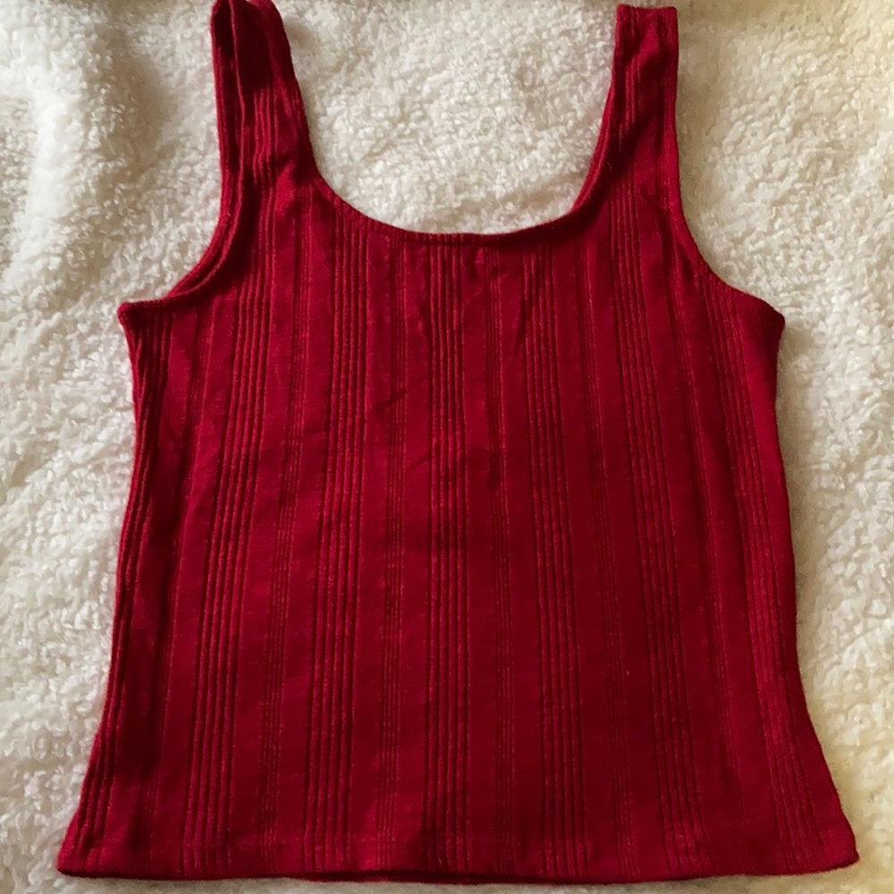 Zip Front Bodycon Tank - Picture 2 of 3